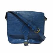 Pre-owned Canvas shoulder-bags Louis Vuitton Vintage , Blue , Dames