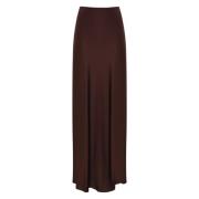 Vloeibare Braam Lange Rok Liviana Conti , Brown , Dames