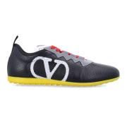 Geperforeerde Nappa Sneaker | VLogo Detail Valentino Garavani , Black ...