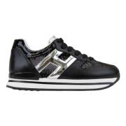 Leren Paillet Sneakers voor Vrouwen Hogan , Black , Dames