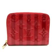 Pre-owned Leather wallets Louis Vuitton Vintage , Red , Dames