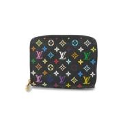 Pre-owned Canvas wallets Louis Vuitton Vintage , Black , Dames