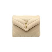 Pre-owned Leather crossbody-bags Yves Saint Laurent Vintage , Beige , ...