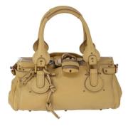 Pre-owned Leather handbags Chloé Pre-owned , Beige , Dames