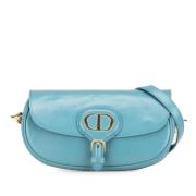 Pre-owned Leather dior-bags Dior Vintage , Blue , Dames