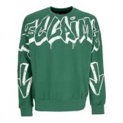 Groen/Wit Logo Crewneck Sweatshirt Disclaimer , Green , Heren