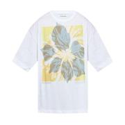 Witte Crew Neck T-shirts en Polos Dries Van Noten , White , Heren