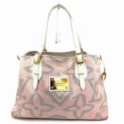 Pre-owned Canvas handbags Louis Vuitton Vintage , Pink , Dames