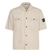 Casual Overhemden Collectie Stone Island , Beige , Heren