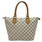 Pre-owned Canvas totes Louis Vuitton Vintage , White , Dames