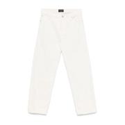 Relaxed Fit Denim Jeans Balenciaga , White , Dames