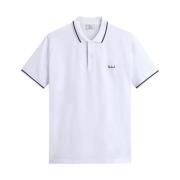 Grafische Polo Shirt Wit Woolrich , White , Heren