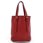 Pre-owned Leather handbags Louis Vuitton Vintage , Red , Dames