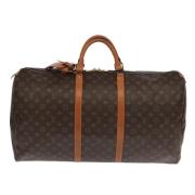 Pre-owned Canvas handbags Louis Vuitton Vintage , Brown , Dames