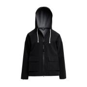 Mat Zip Regenjas Stutterheim , Black , Dames