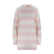 Mohair Blend Trui met Lange Mouwen Aniye By , Pink , Dames