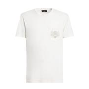 Heren Crème T-shirt met Zak Dolce & Gabbana , Beige , Heren