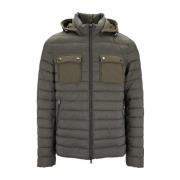 Herenjas met afneembare capuchon Herno , Green , Heren