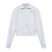 Sweatshirt met kraag Sporty & Rich , Gray , Dames