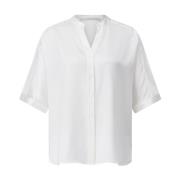 Zijden Oversized Blouse Korte Mouw Herzen's Angelegenheit , White , Da...