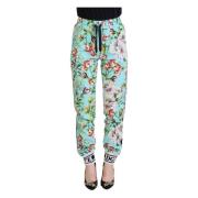 Elegante Multicolor Viscose Broek Dolce & Gabbana , Multicolor , Dames