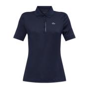 Polo met logopatch Lacoste , Blue , Dames