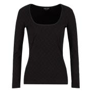 Stijlvolle Jumper Uc99 voor Mannen Giorgio Armani , Black , Dames