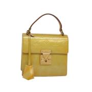 Pre-owned Leather handbags Louis Vuitton Vintage , Yellow , Dames