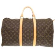 Pre-owned Canvas travel-bags Louis Vuitton Vintage , Brown , Dames