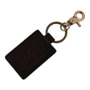 Elegante Unisex Leren Sleutelhanger met Gouden Detail Dolce & Gabbana ...