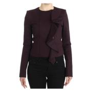 Elegante Paarse Blazer Katoenmix Gianfranco Ferré , Purple , Dames