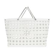 Leren tas 'Market' Tory Burch , White , Dames