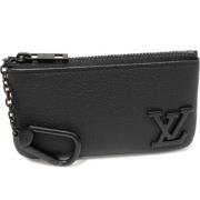 Pre-owned Leather wallets Louis Vuitton Vintage , Black , Dames