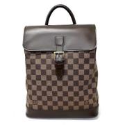 Pre-owned Canvas backpacks Louis Vuitton Vintage , Brown , Dames