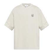 T-shirt met logo Maison Kitsuné , Beige , Heren