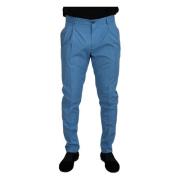 Suit Trousers Dolce & Gabbana , Blue , Heren