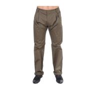 Groene Comfort Straight Leg Broek Gianfranco Ferré , Green , Heren