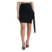 Elegante hoge taille minirok Dolce & Gabbana , Black , Dames