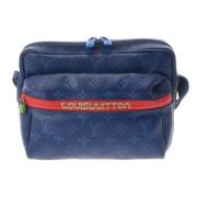 Pre-owned Fabric louis-vuitton-bags Louis Vuitton Vintage , Blue , Dam...