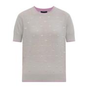 Top met monogram Emporio Armani , Gray , Dames