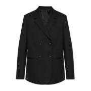 Double-breasted blazer Officine Générale , Black , Dames