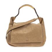 Suède tas Moschino , Beige , Dames