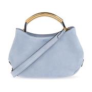 Suède handtas Moschino , Blue , Dames