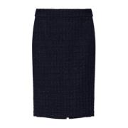 Tweed rok Emporio Armani , Blue , Dames