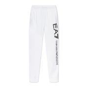 Sweatpants met logo Emporio Armani EA7 , White , Heren