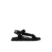 Sandalen met logo Moschino , Black , Heren