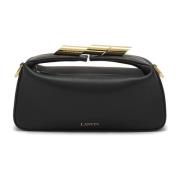 Zwarte Paillet Schoudertas Lanvin , Black , Dames