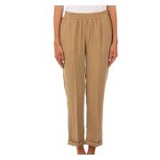 Kameel Broek Le Tricot Perugia , Beige , Dames