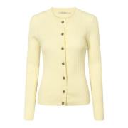 Zachte Lope Gebreide Vest in Zacht Geel RUE de Femme , Yellow , Dames