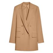 Kameel Mist Stijlvolle Jurk Max Mara , Brown , Dames